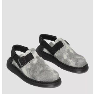 NEW Dr. Martens Jorge II Suede Slingback Mule Women’s Gray 31888730 Size 6